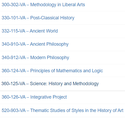 List of Liberal Arts courses at Vanier College