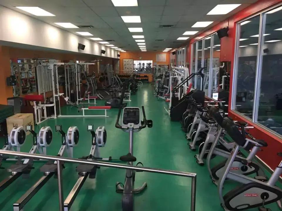 Vanier College fitness room with new training equipment